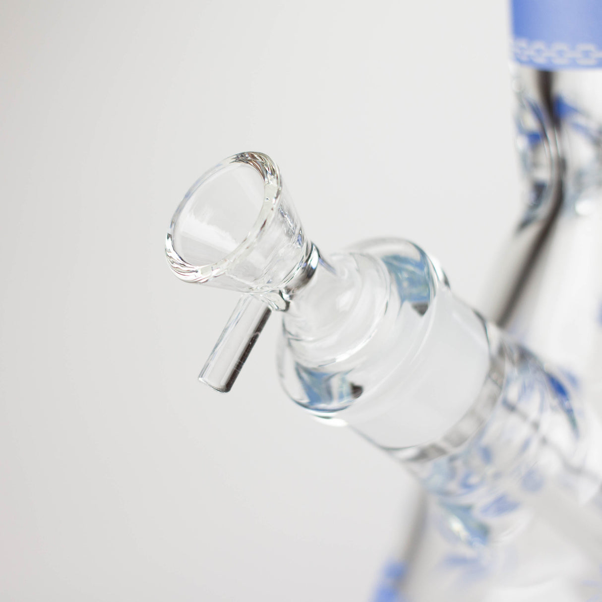 14" 7mm Leaf Design Grown In the Dark Water Bong Glass Bong Super Supplys Inc