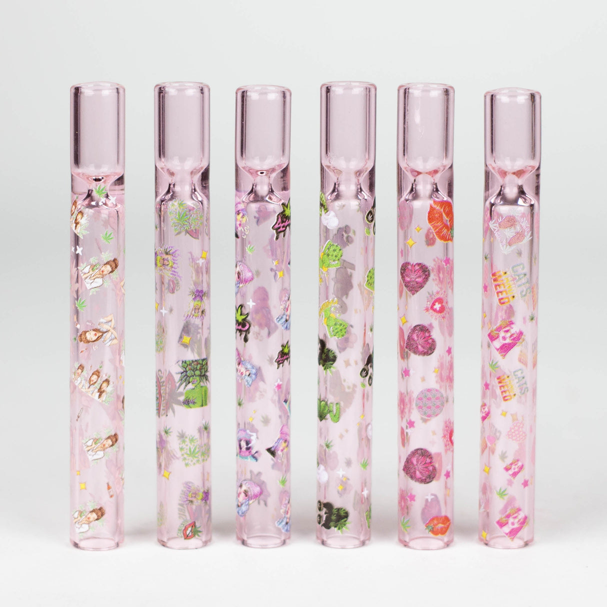 4" Color straight One Hitter Box of 48 One Hitter Super Supplys Inc