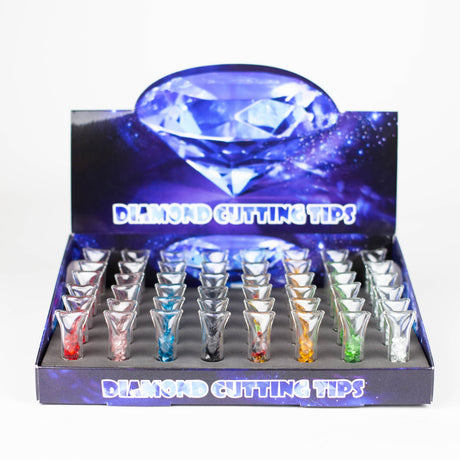 Diamond Cutting Glass Tips Bowl · Banger · Oil Burner Super Supplys Inc