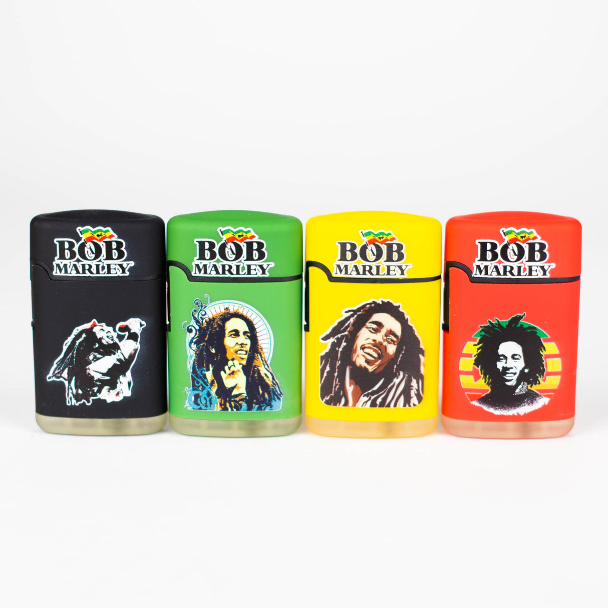 StriKo | Bob Marley single flame Refillable Torch lighter Display of 20 Torch BB Canada Design B