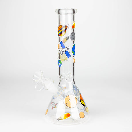 10" Glass Bong With The Astronaut Design Glass Bong 777 Smoke