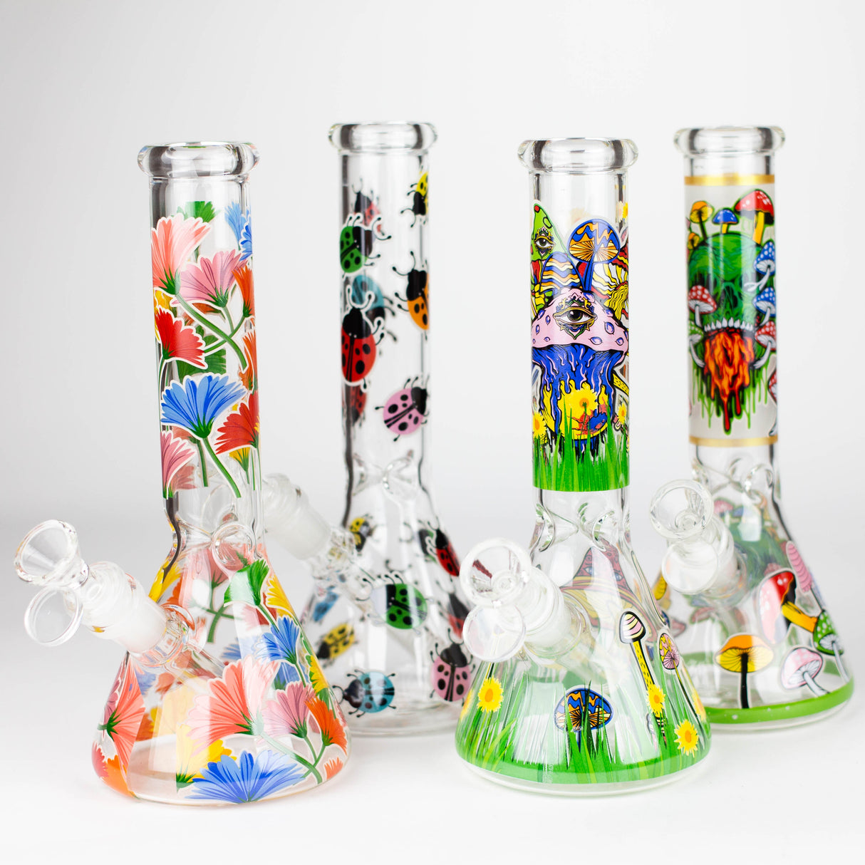 Z10" Glass Bong With The Nature Design Glass Bong 777 Smoke