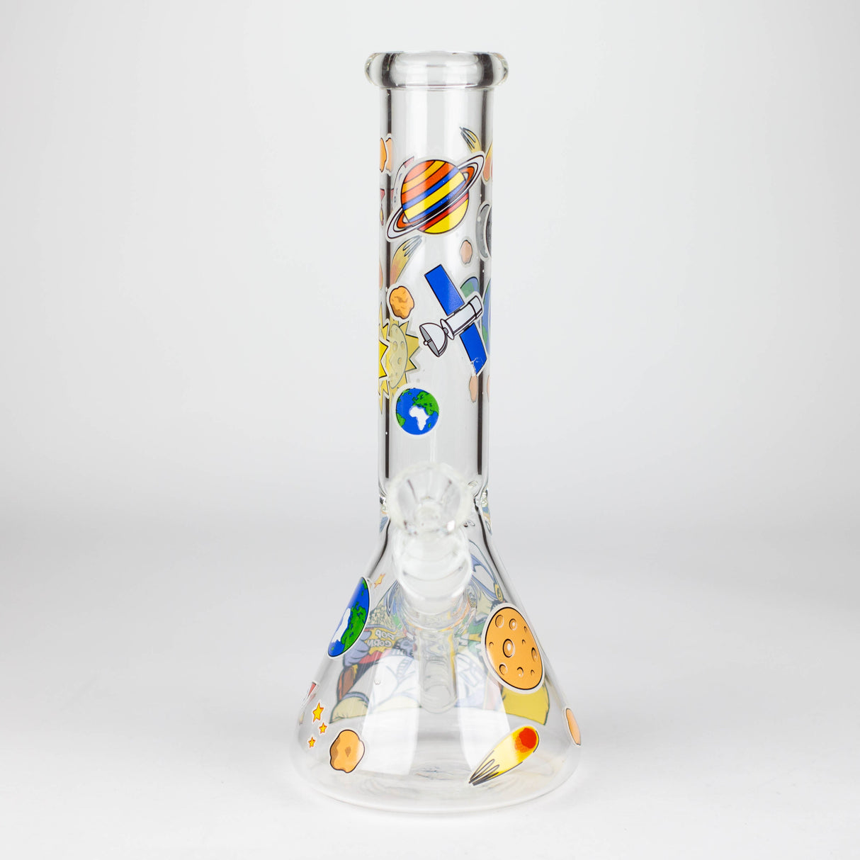 10" Glass Bong With The Astronaut Design Glass Bong 777 Smoke