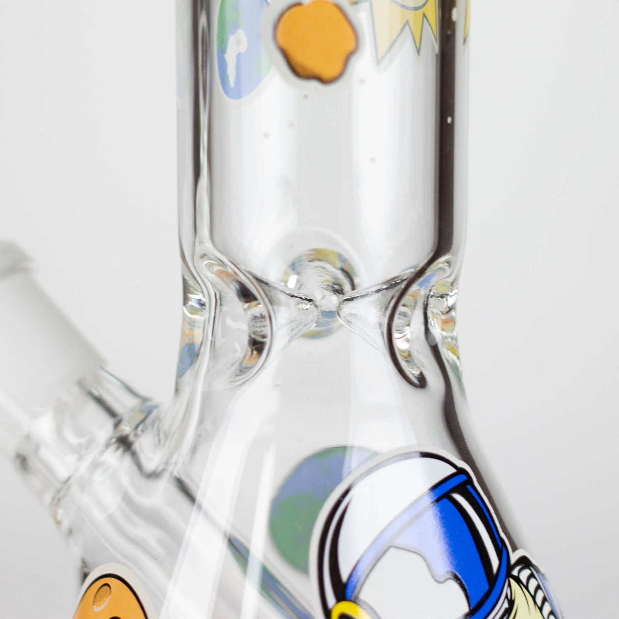 10" Glass Bong With The Astronaut Design Glass Bong 777 Smoke