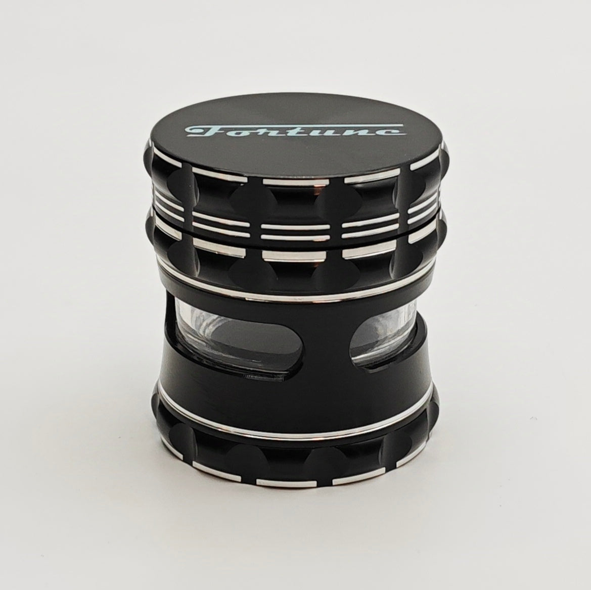Fortune | 4 Parts 60mm x 65mm Aluminum Grinder Regular Grinder Fortune Black