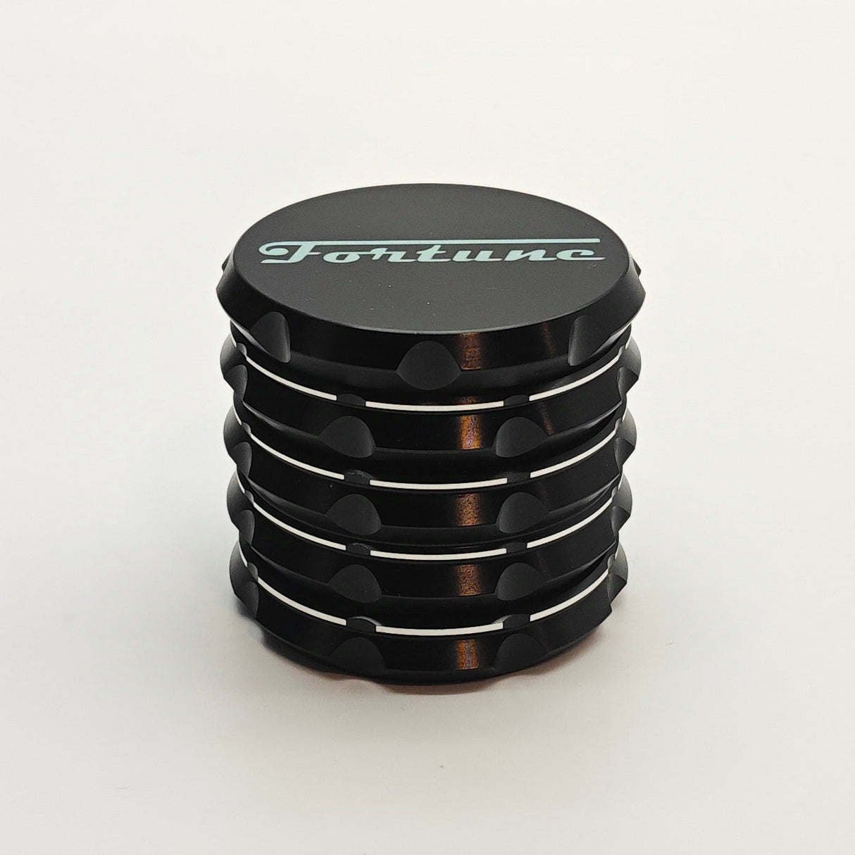 Fortune | 4 Parts 60mm x 54mm Aluminum Grinder Regular Grinder Fortune Black
