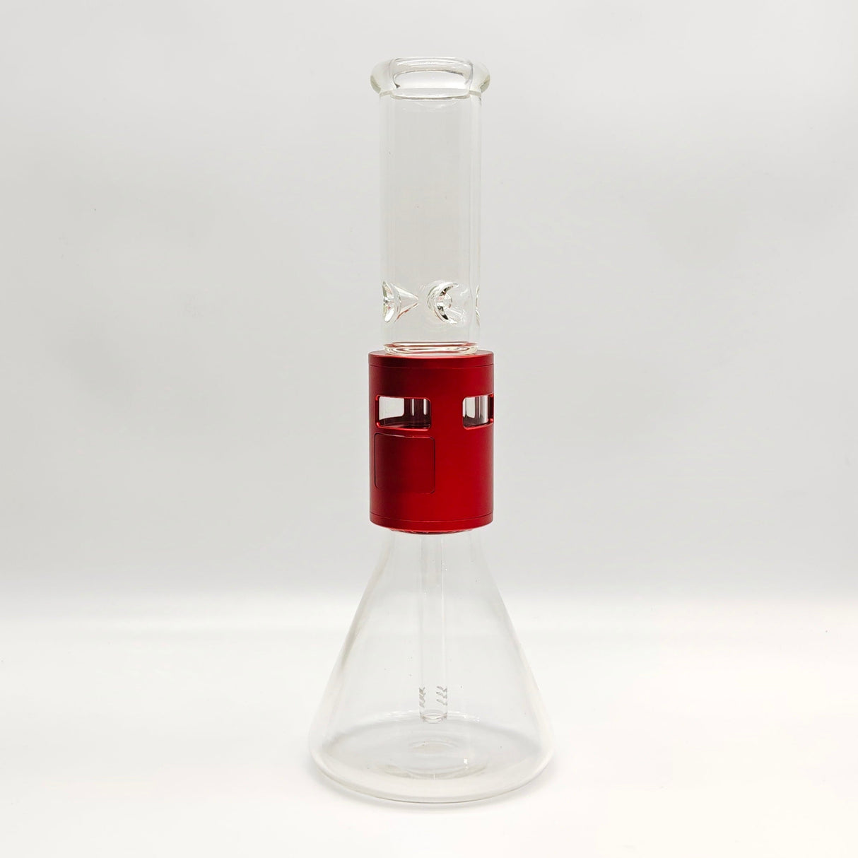 14" Metal Detachable Glass Bong Assorted Colours Glass Bong Super Supplys Inc Red