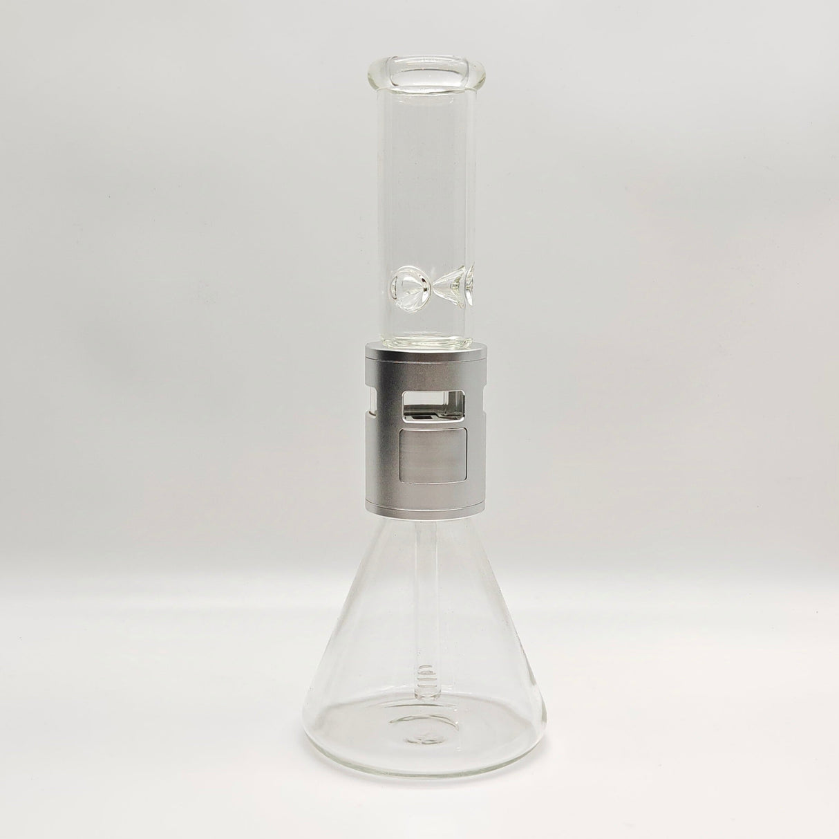 14" Metal Detachable Glass Bong Assorted Colours Glass Bong Super Supplys Inc Silver