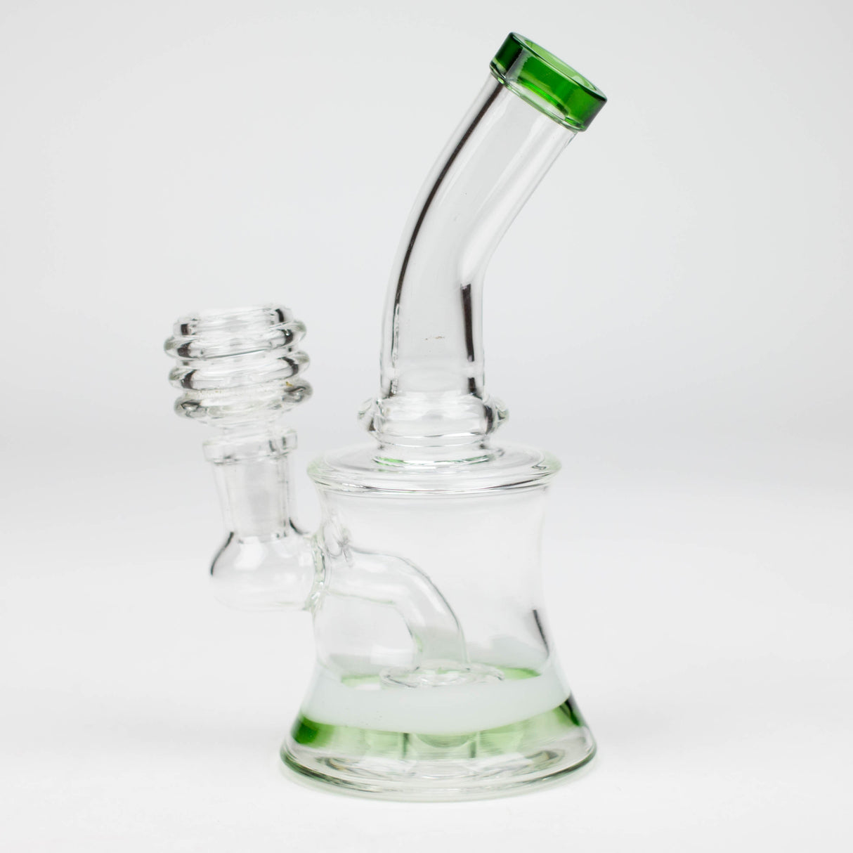 6.5" bent neck glass bong with diffuser Glass Bong Bongzie Smokes