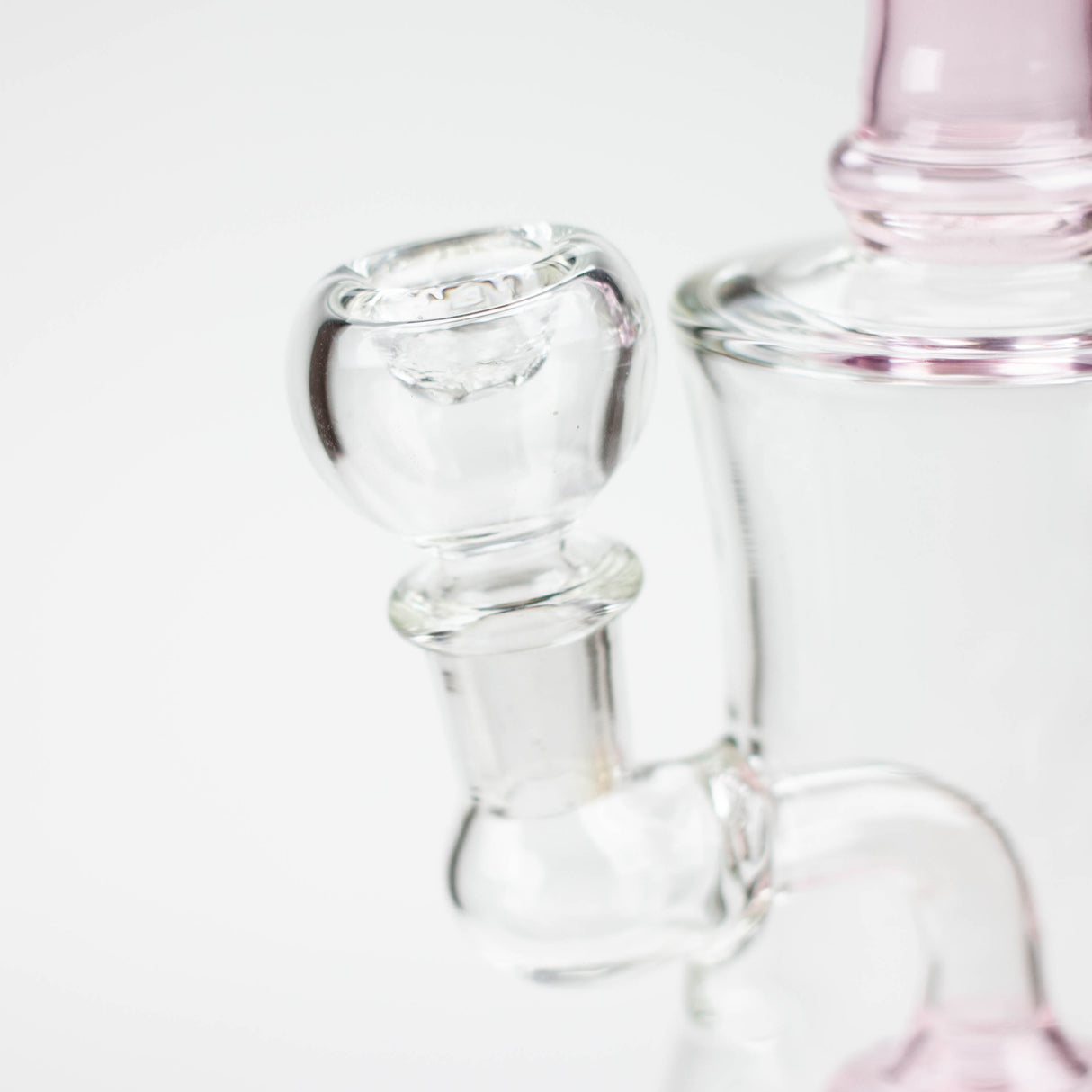 8" color tube glass bong with diffuser Glass Bong Bongzie Smokes