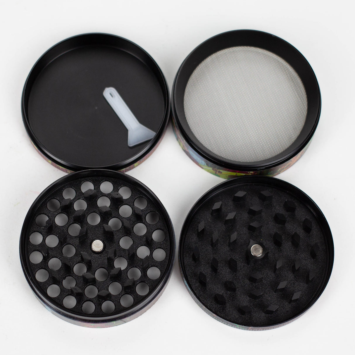 63*42mm 4 Layes R&M Design Metal Grinder Box Of 6 Display Pack Super Supplys Inc