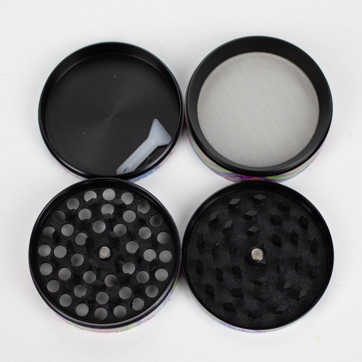 63*42mm 4 Layers CK Design Metal Grinder Box Of 6 Display Pack Super Supplys Inc