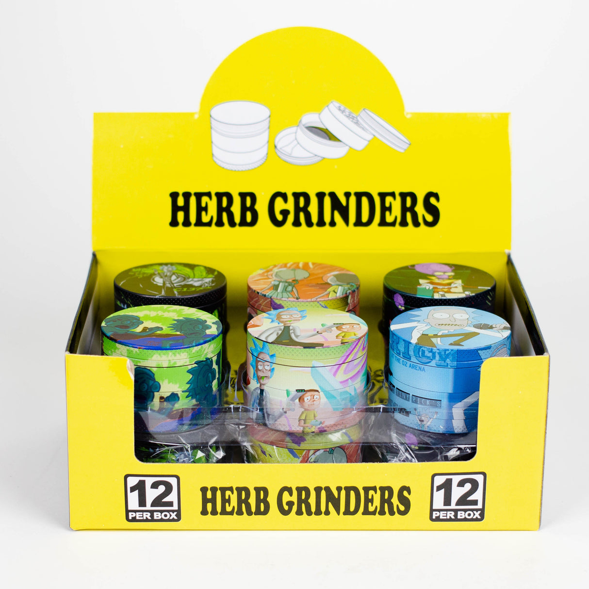 Z2.2" Metal Grinder 4 Layers with New RM Design 3 Box of 12 Display Pack 777 Smoke