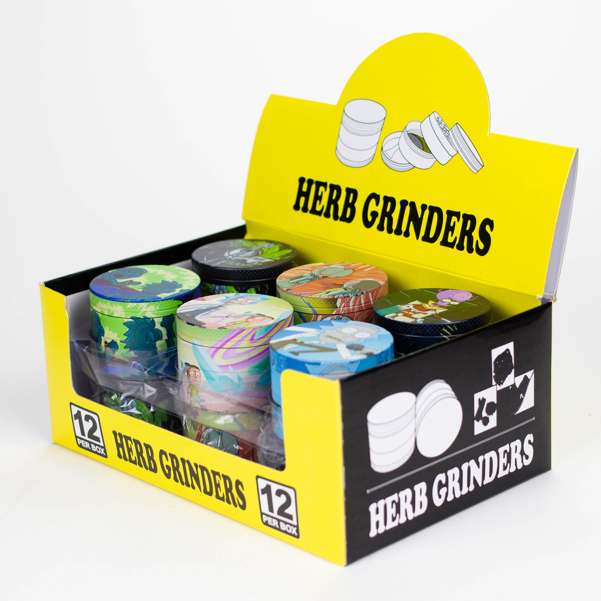 Z2.2" Metal Grinder 4 Layers with New RM Design 3 Box of 12 Display Pack 777 Smoke