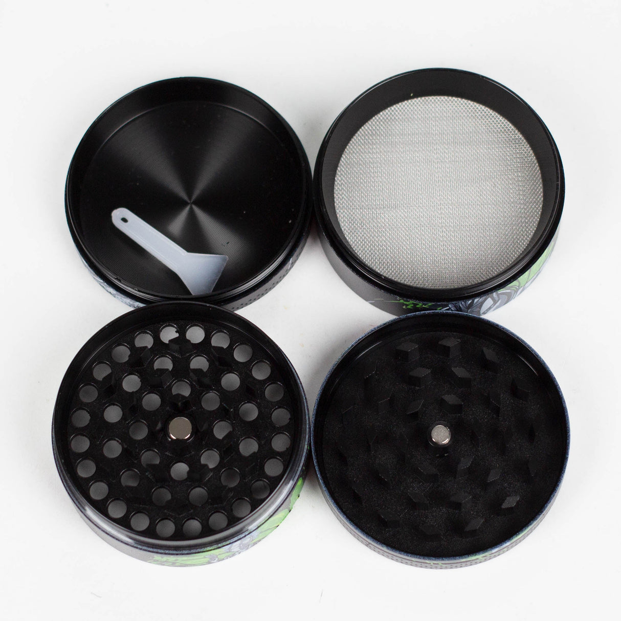 Z2.2" Metal Grinder 4 Layers with New RM Design 3 Box of 12 Display Pack 777 Smoke