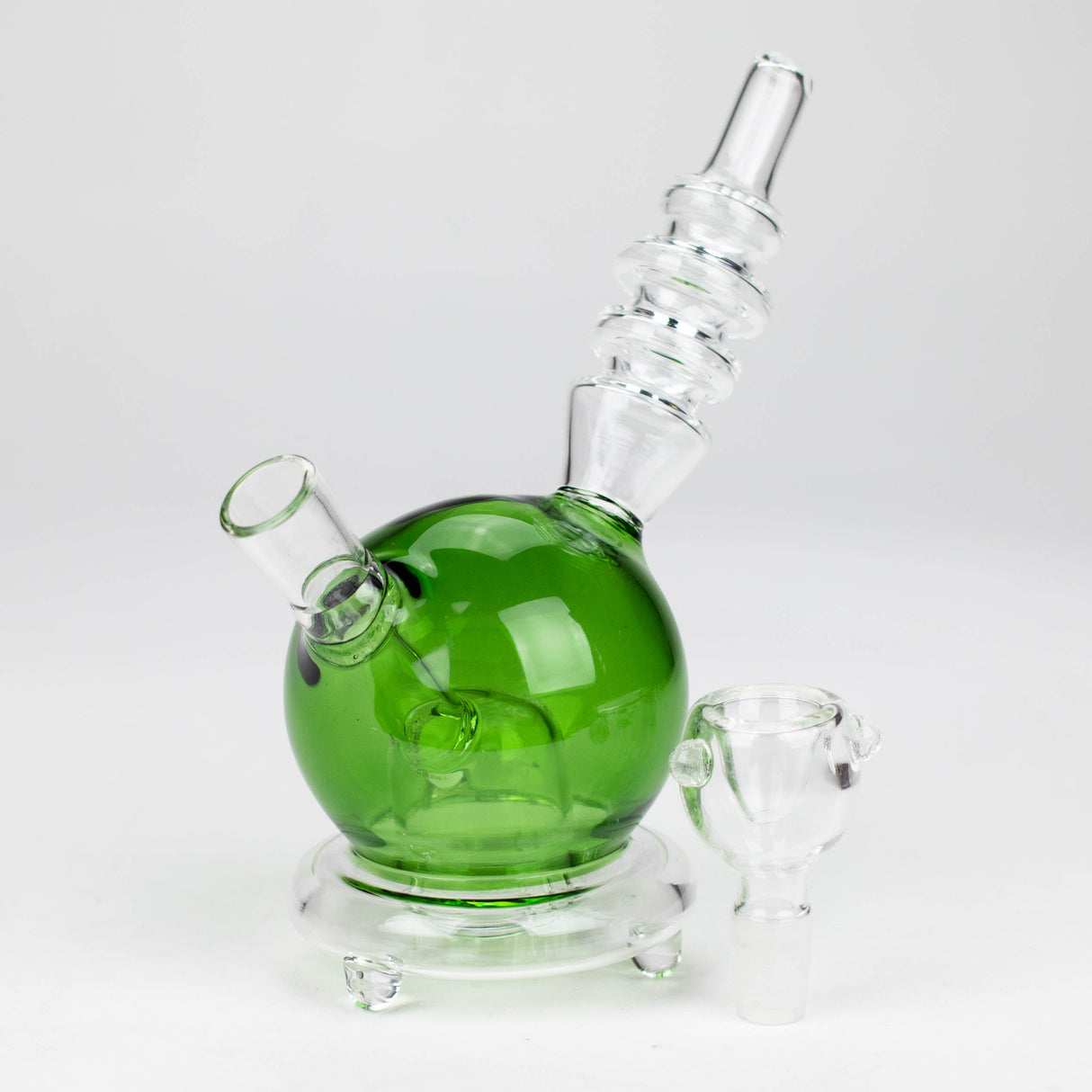 6" Apple glass water bong Glass Bong Bongzie Smokes