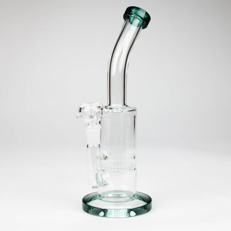 11" honeycomb glass water pipe Glass Bong Bongzie Smokes Green (Teal)