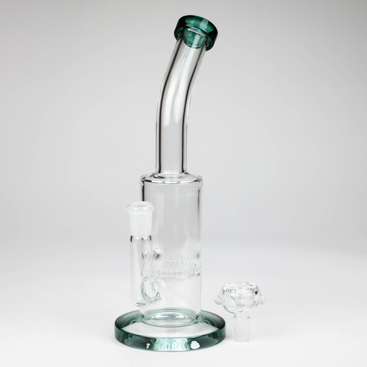 11" honeycomb glass water pipe Glass Bong Bongzie Smokes