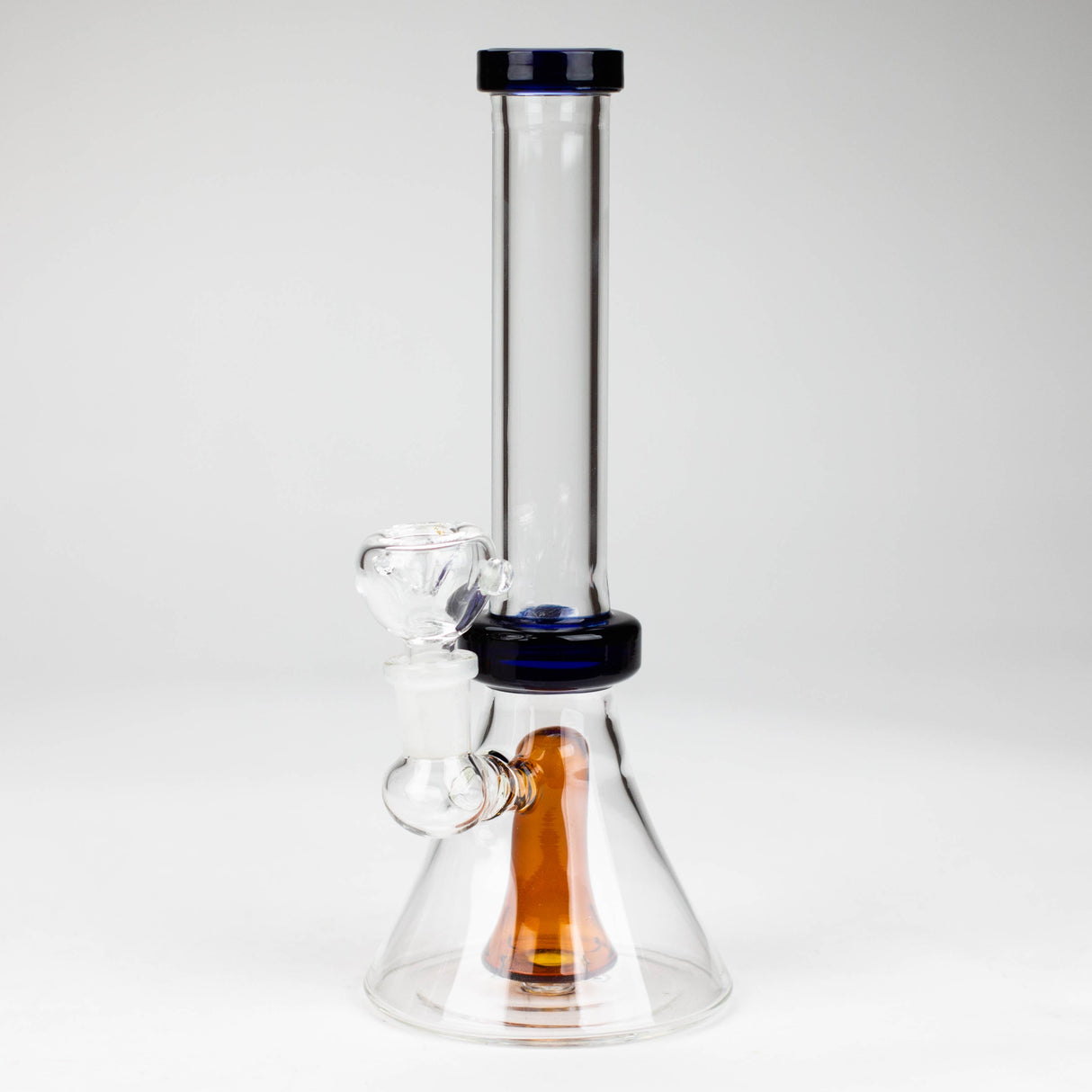 9" Beaker bong with difuser Glass Bong Bongzie Smokes Blue