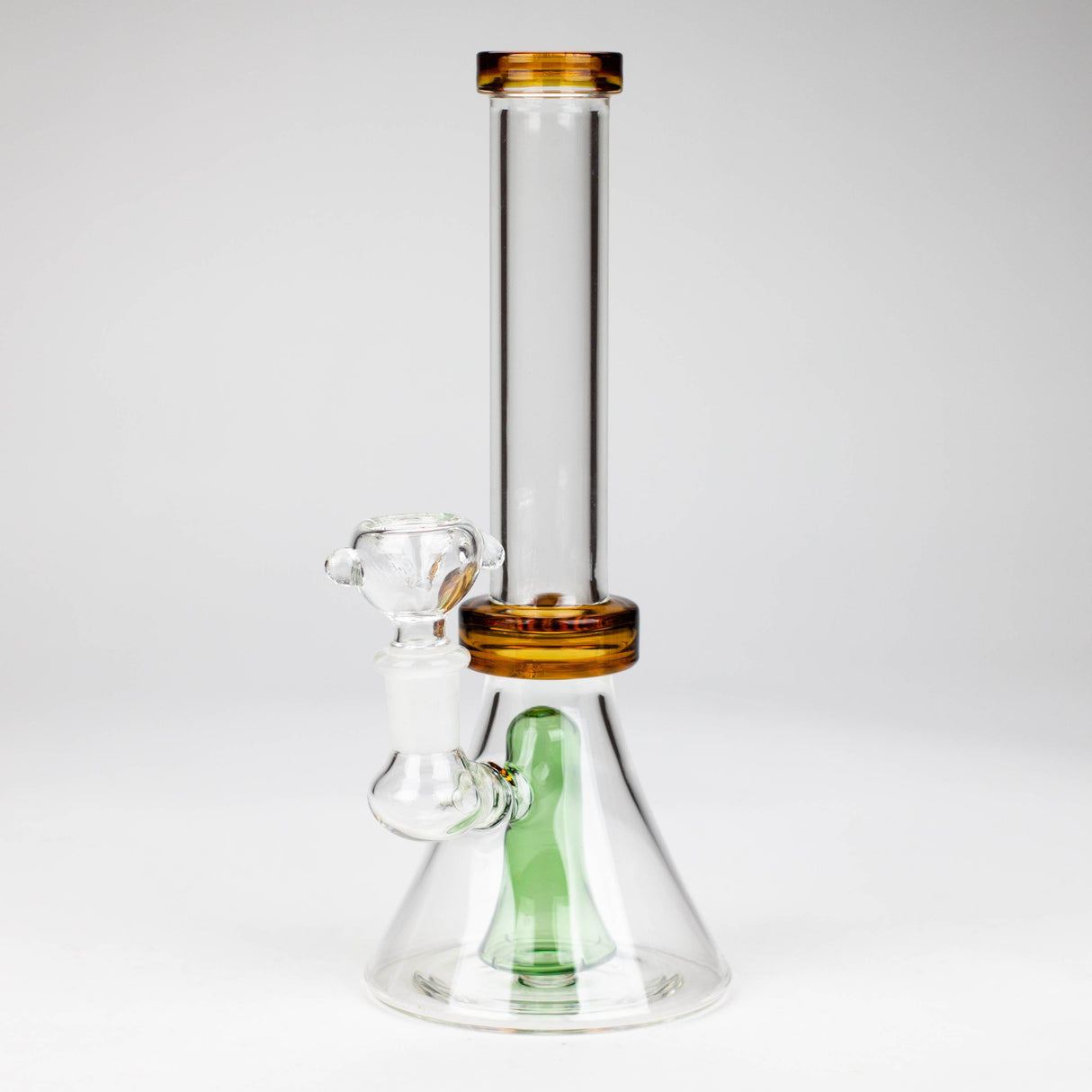 9" Beaker bong with difuser Glass Bong Bongzie Smokes Yellow