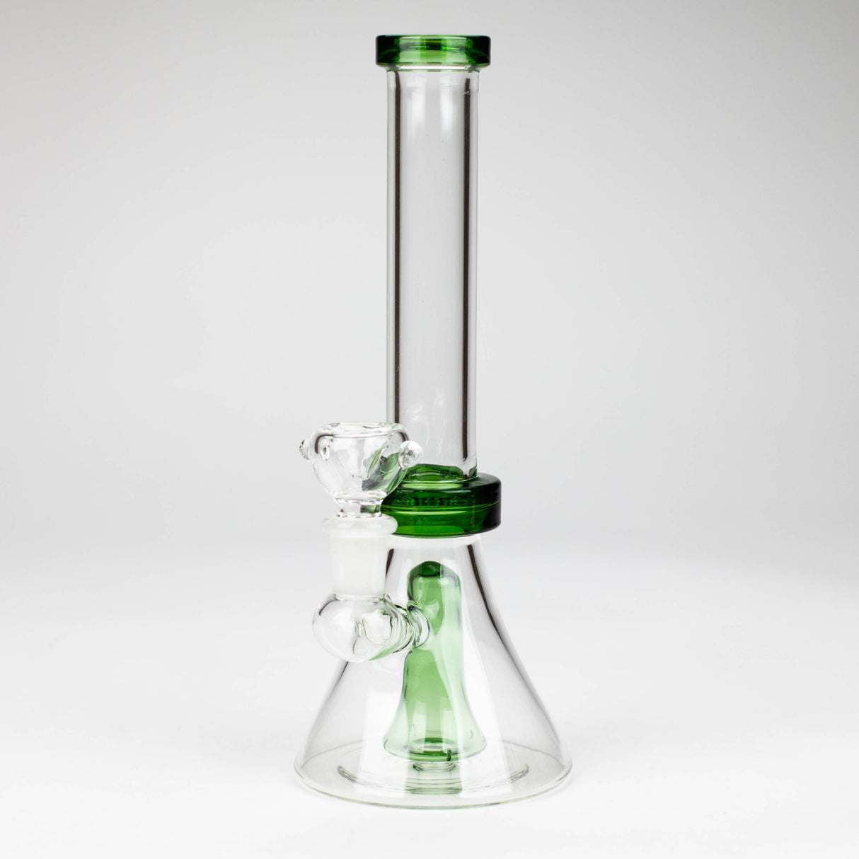 9" Beaker bong with difuser Glass Bong Bongzie Smokes Green