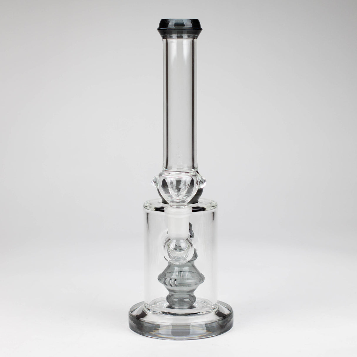 10" color accented glass water bong with diffuser Glass Bong Bongzie Smokes