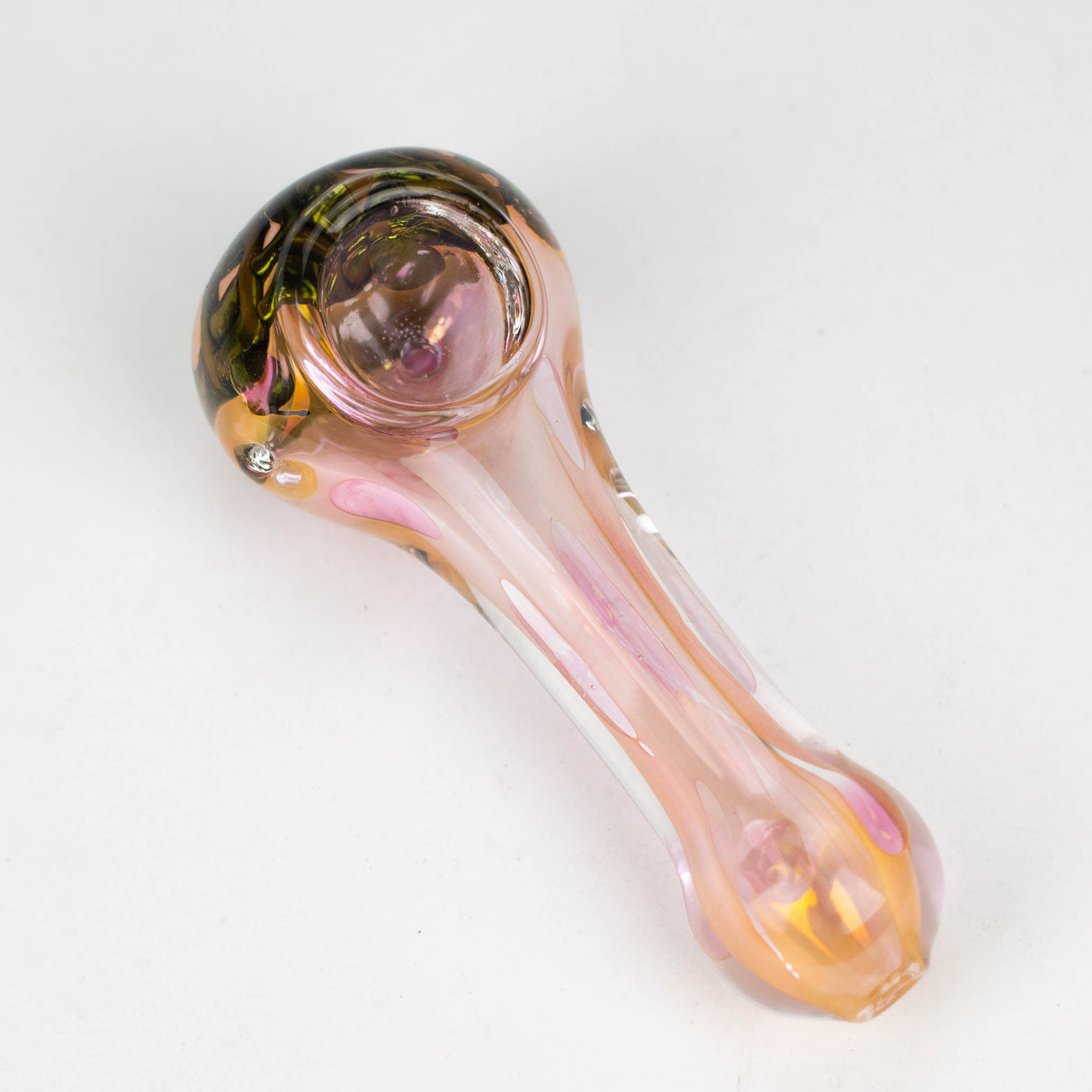 4" Gold fumed glass hand pipe pack of 2 Glass Pipe Bongzie Smokes