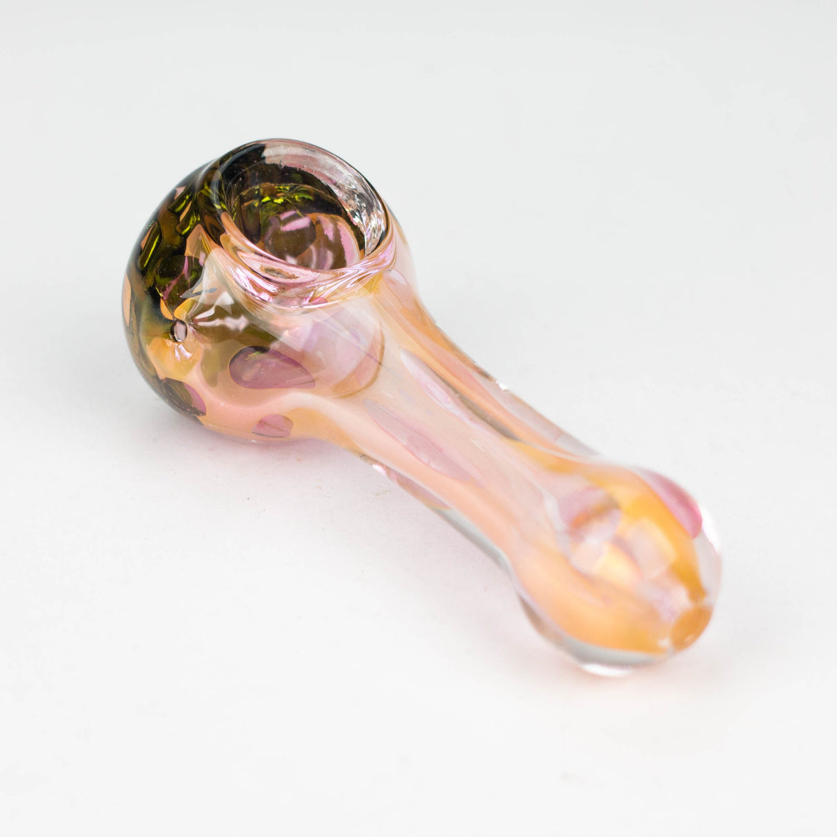 4" Gold fumed glass hand pipe pack of 2 Glass Pipe Bongzie Smokes
