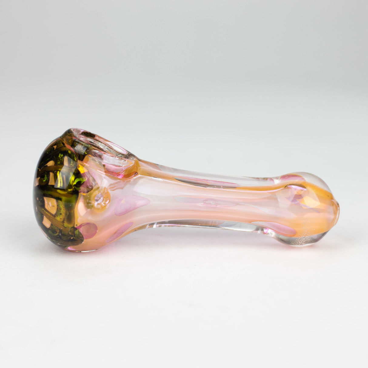 4" Gold fumed glass hand pipe pack of 2 Glass Pipe Bongzie Smokes