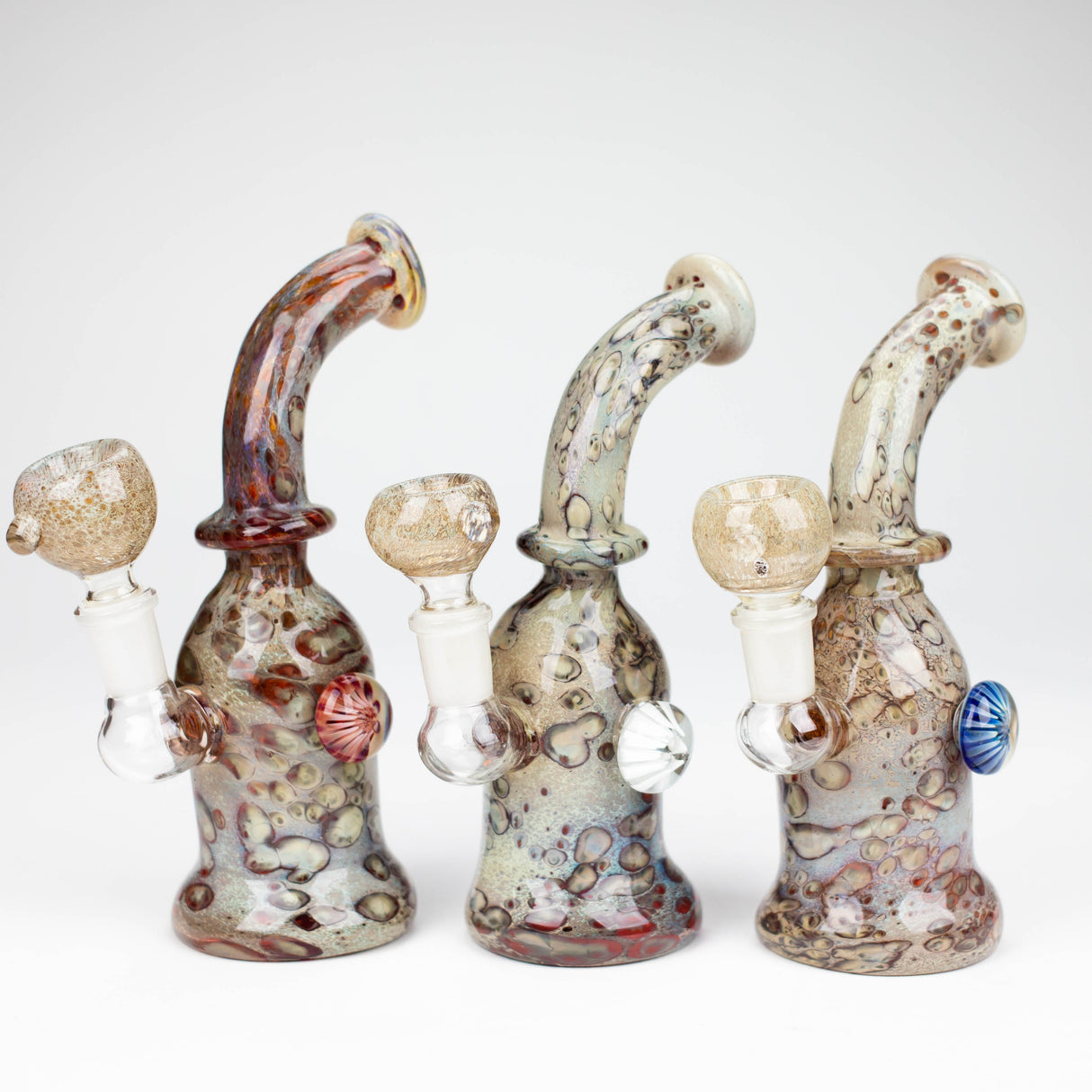 8" Marble with eye glass bong Glass Bong Bongzie Smokes