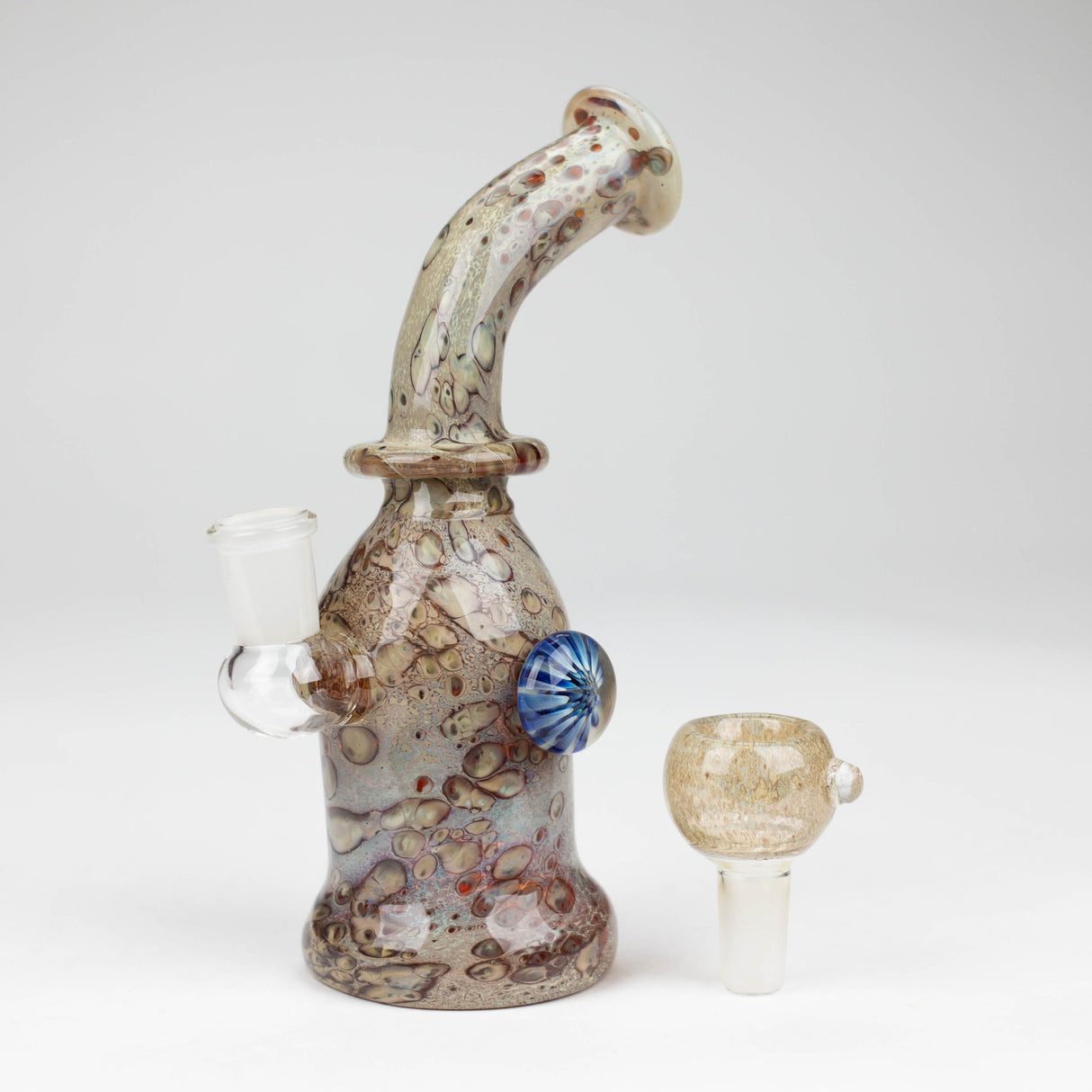 8" Marble with eye glass bong Glass Bong Bongzie Smokes