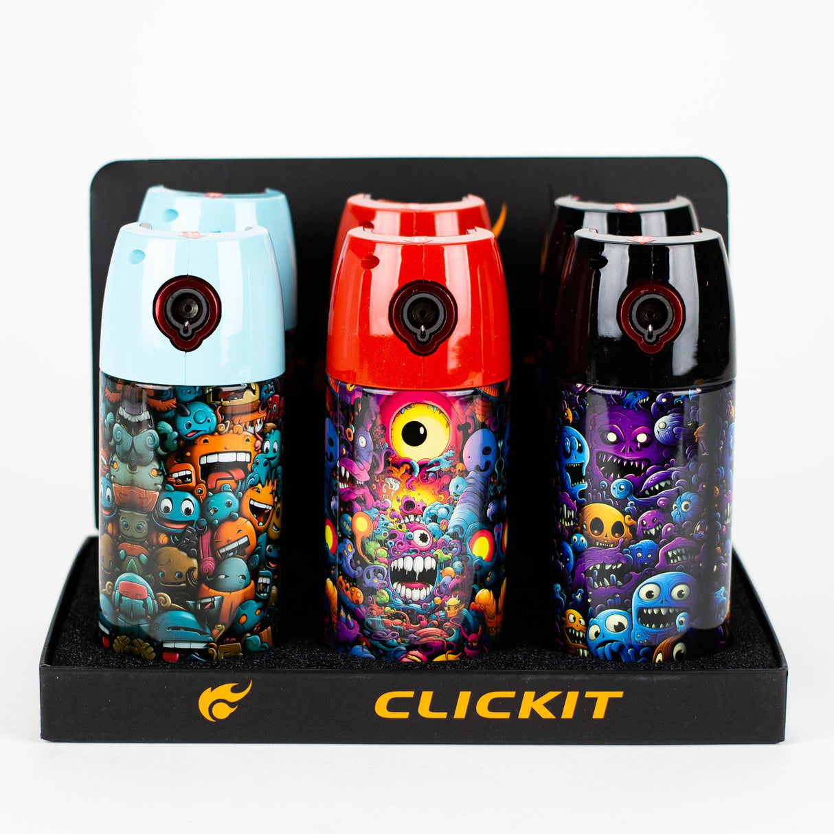 Click It | 2-IN-1 Spray Shape Single torch lighter with Stash can Torch Canadian Distributor