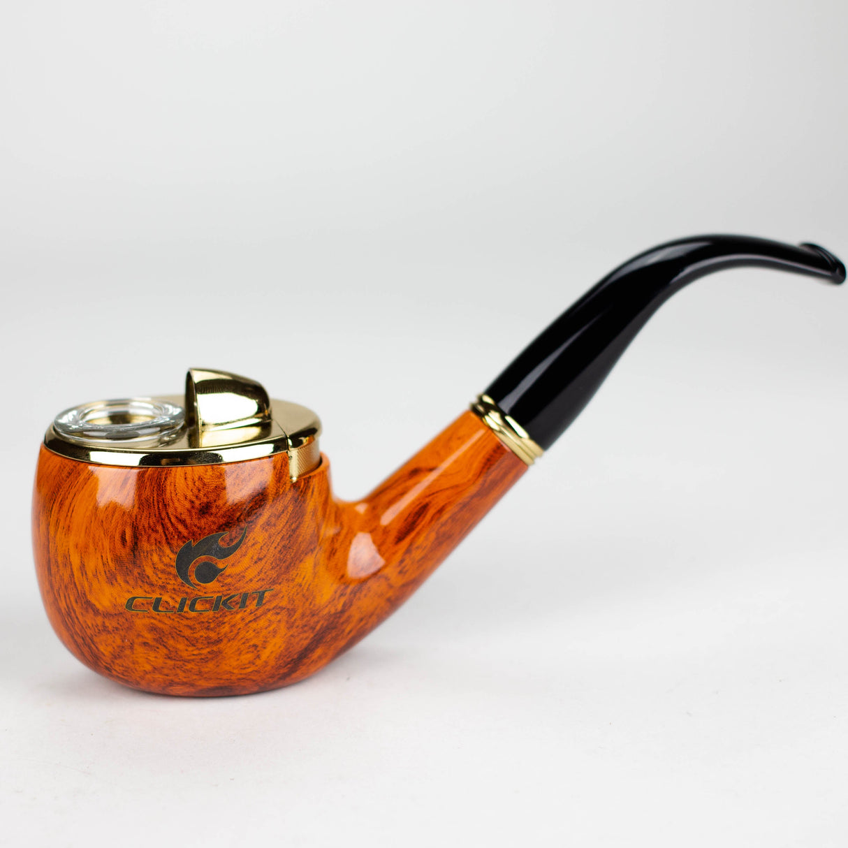 Click It | Gift Set Pipe Lighter & Container Wooden Pipe Canadian Distributor
