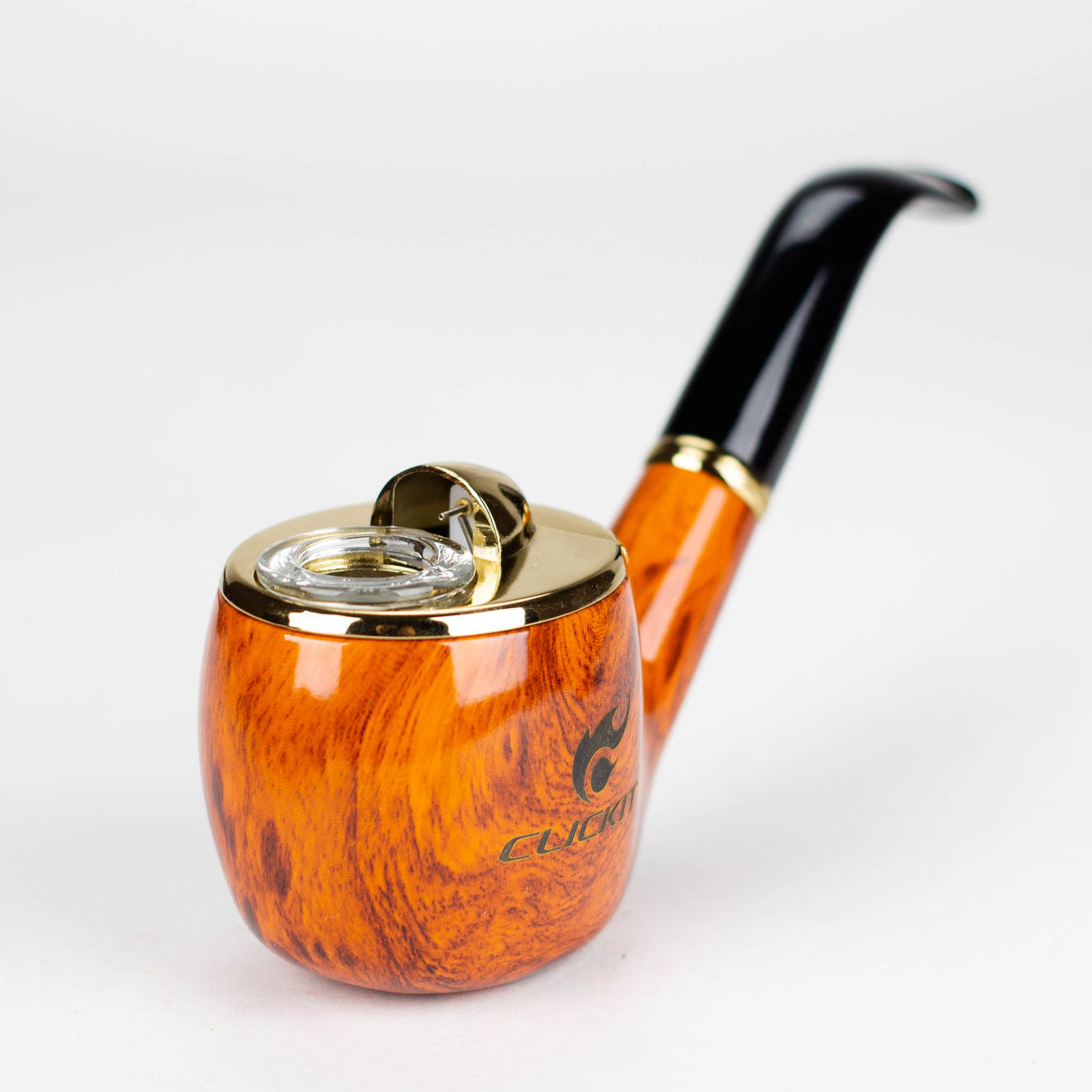 Click It | Gift Set Pipe Lighter & Container Wooden Pipe Canadian Distributor