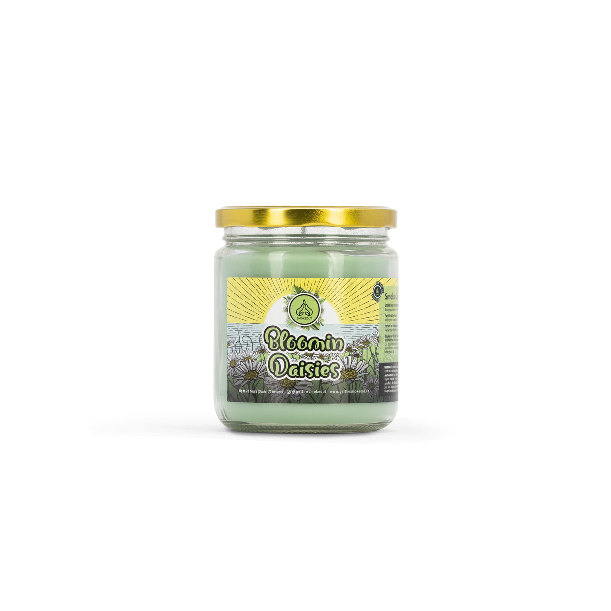 SMOKE OUT odour eliminating candle 13 oz. Candle 420 Paradise BLOOMIN DAISIES