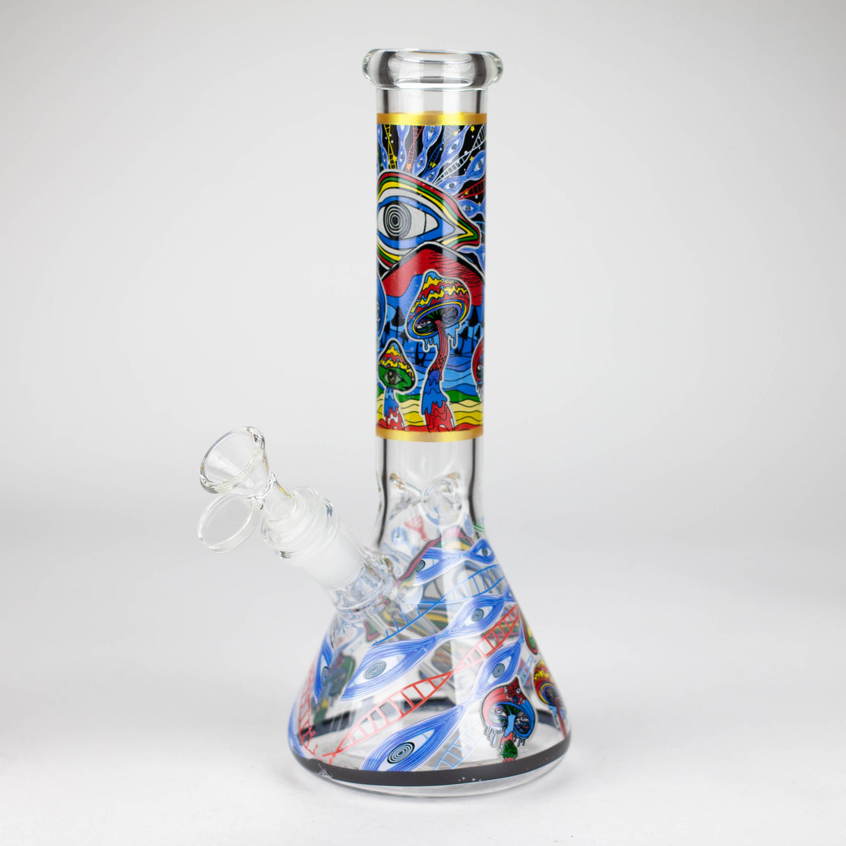 Z10" Glass Bong With Eye Design Glass Bong 777 Smoke