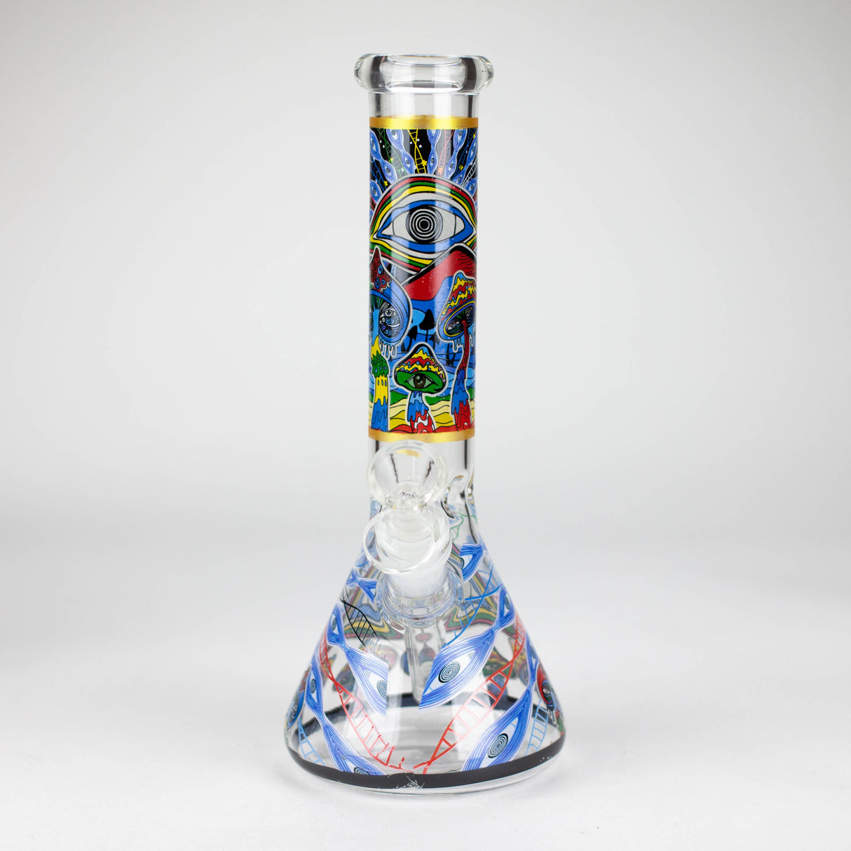 Z10" Glass Bong With Eye Design Glass Bong 777 Smoke