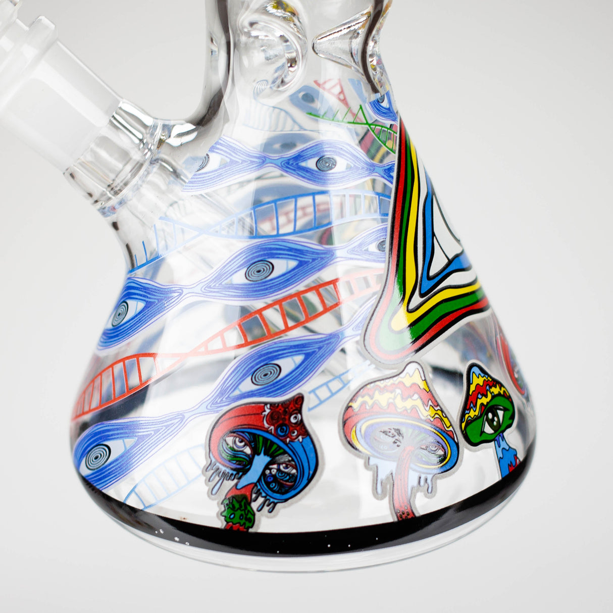 Z10" Glass Bong With Eye Design Glass Bong 777 Smoke