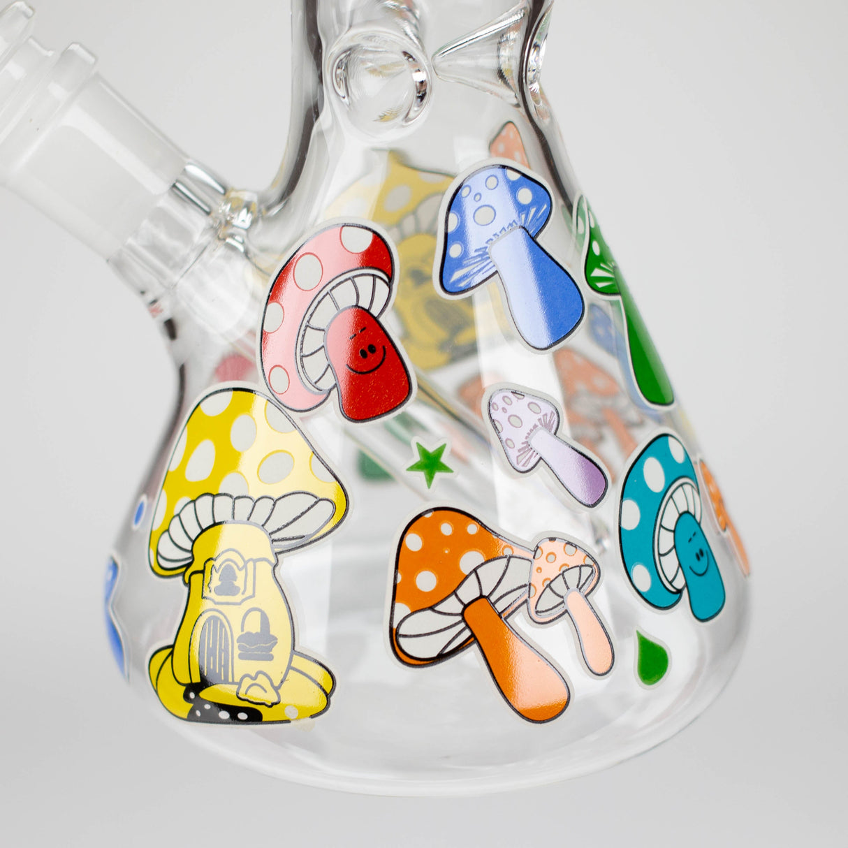 Z10" Glass Bong With Cartoon Design Glass Bong 777 Smoke