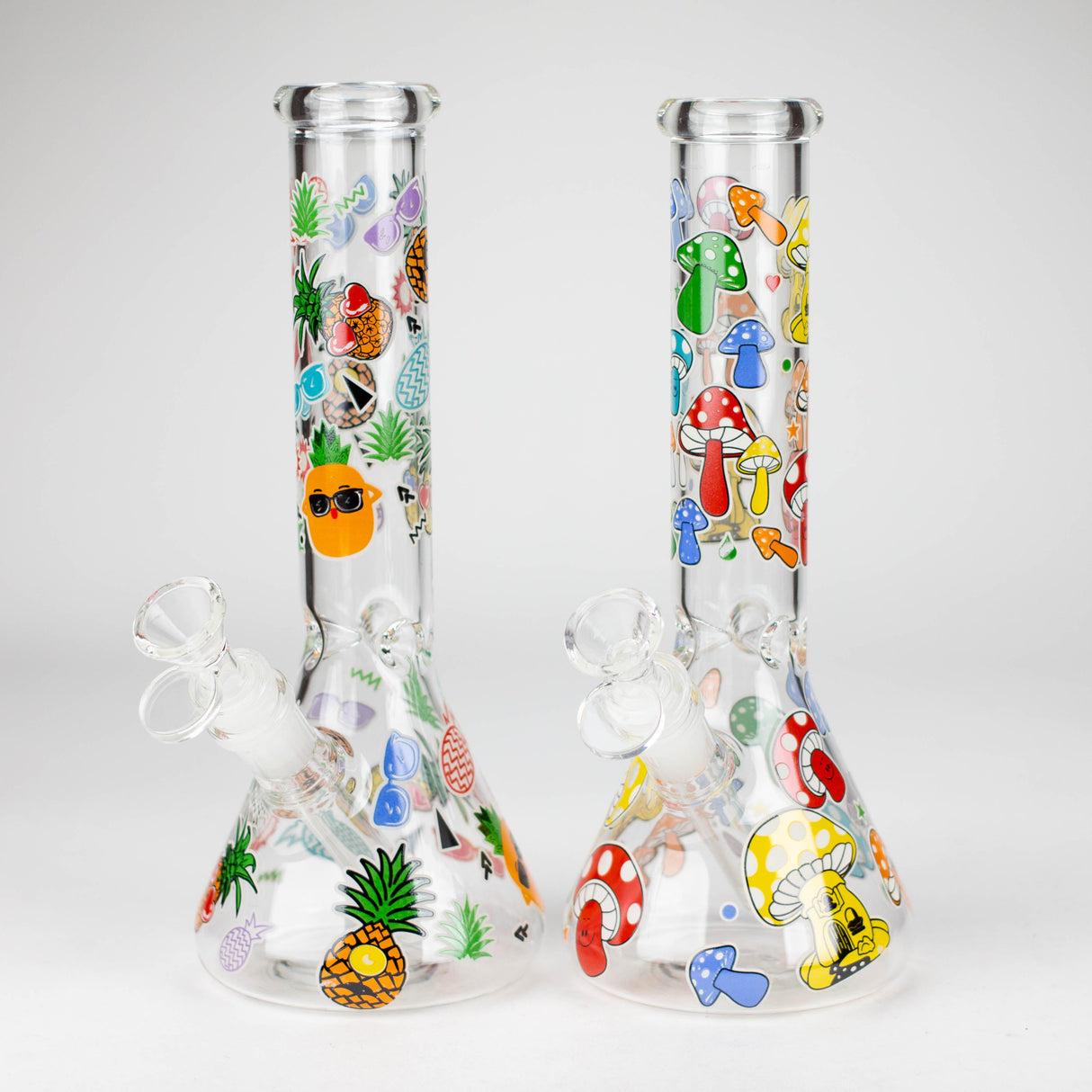 Z10" Glass Bong With Cartoon Design Glass Bong 777 Smoke