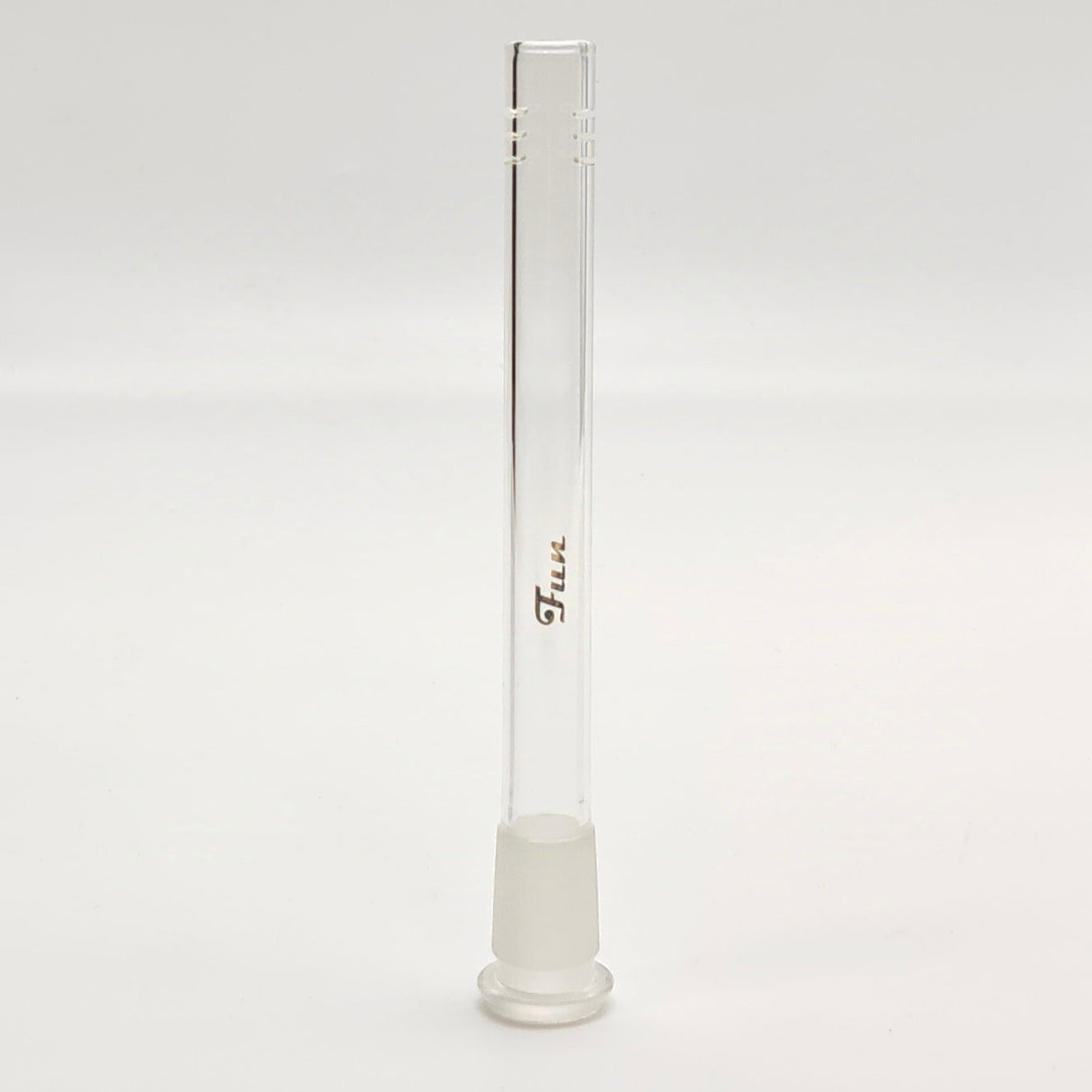Fortune | Gold Fun Logo Downstems 18mm to 14mm fit Open-Ended Downstem · Bowlstem Fortune 6.5"