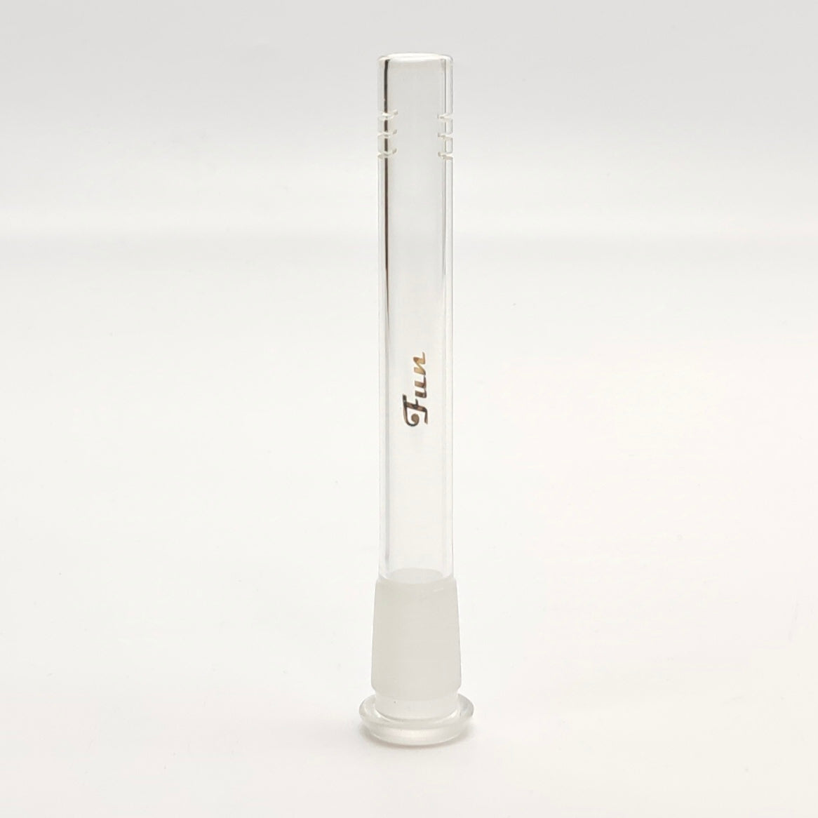 Fortune | Gold Fun Logo Downstems 18mm to 14mm fit Open-Ended Downstem · Bowlstem Fortune 5.5"