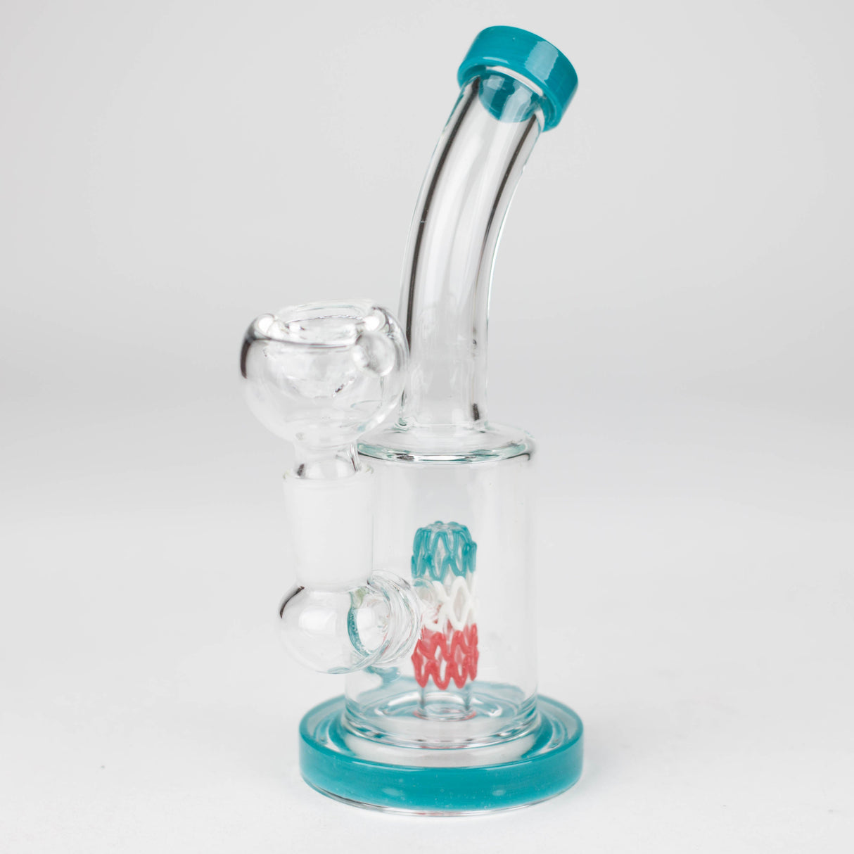 6" bent neck glass bong with diffuser-Assorted Glass Bong Bongzie Smokes
