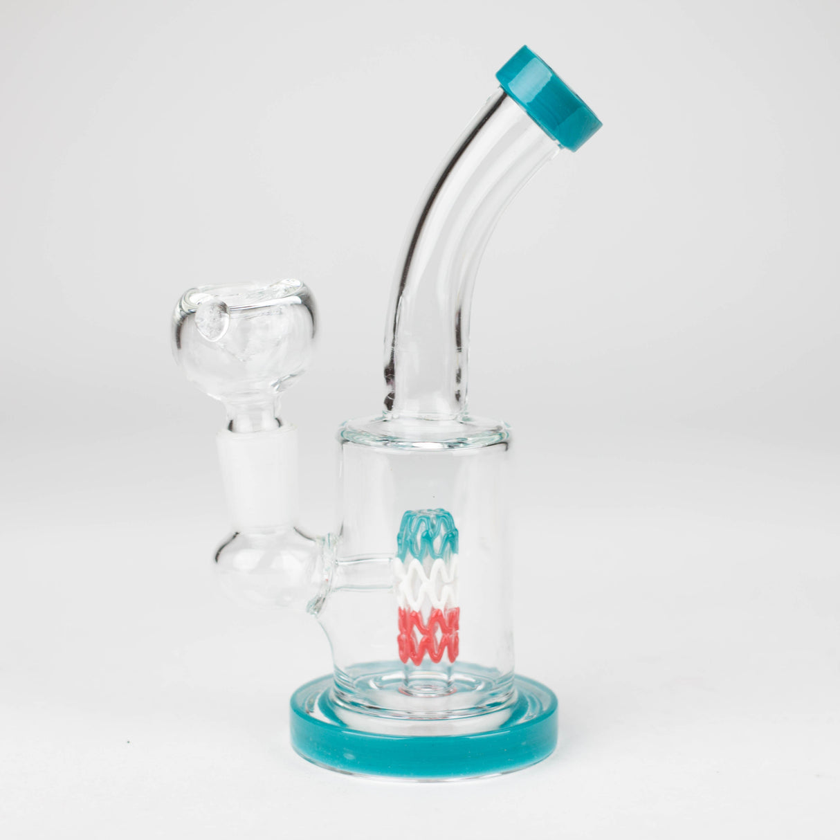 6" bent neck glass bong with diffuser-Assorted Glass Bong Bongzie Smokes