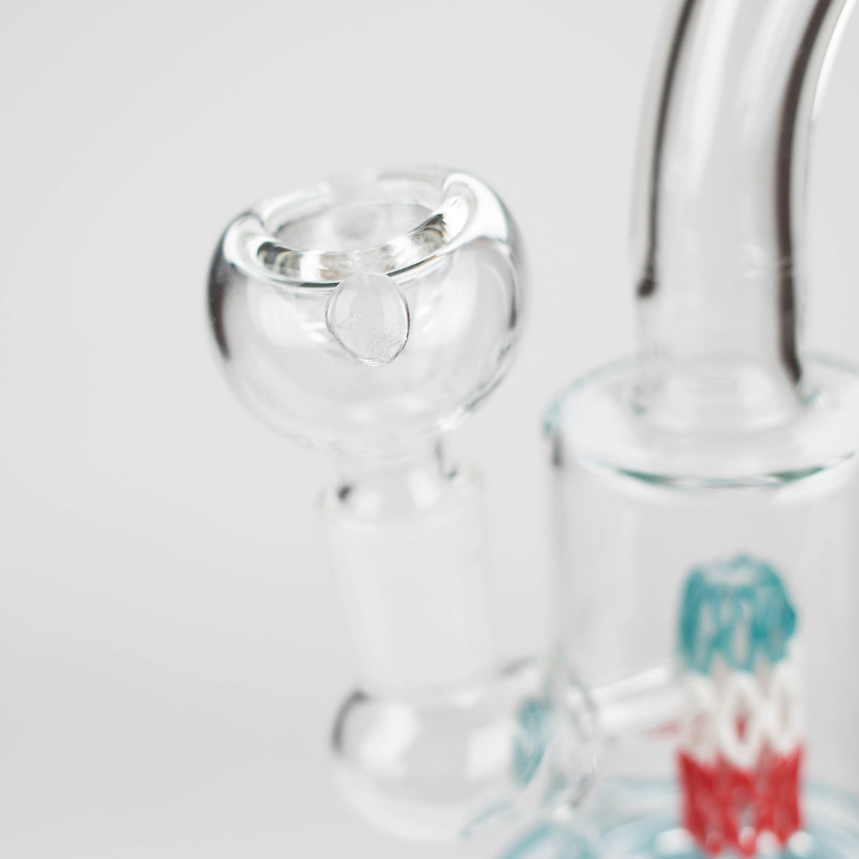 6" bent neck glass bong with diffuser-Assorted Glass Bong Bongzie Smokes