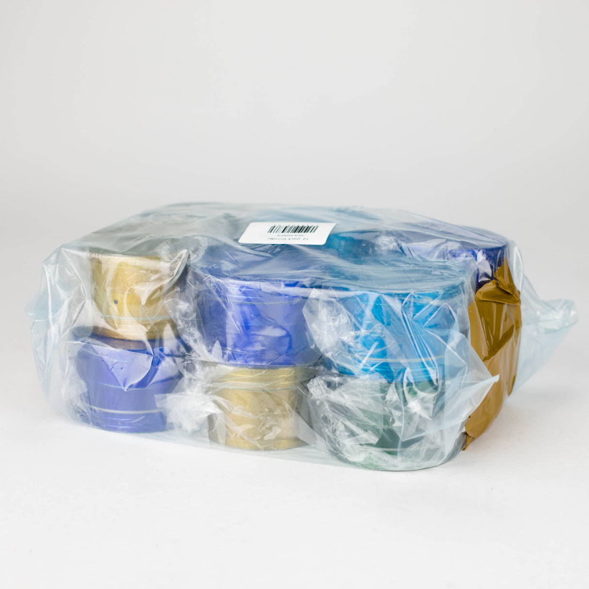 58mm 4 parts Mixed color aluminium grinder pack of 12 Display Pack Bongzie Smokes