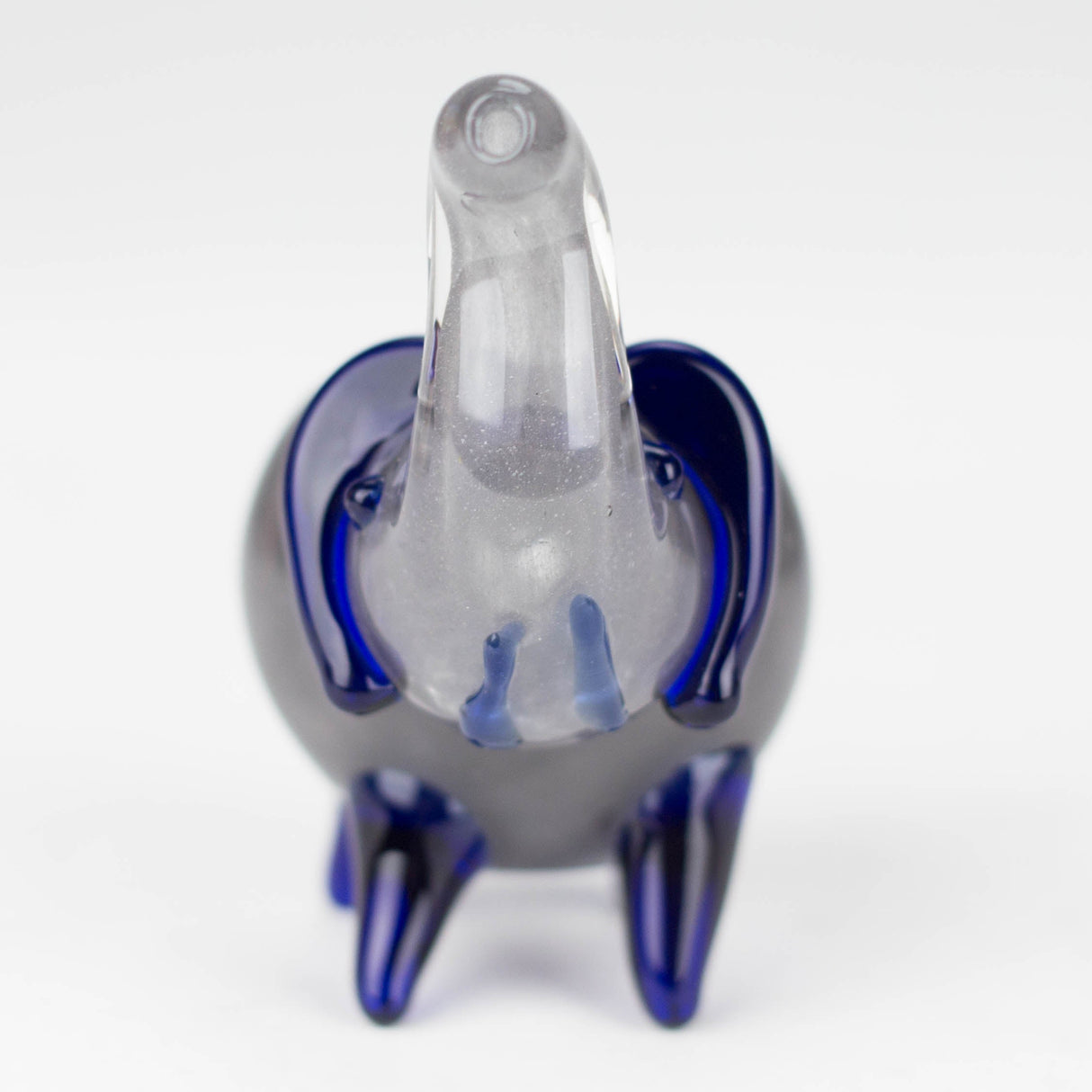 4.5” Assorted elephant Soft glass hand pipe Jar of 8 Glass Pipe Bongzie Smokes