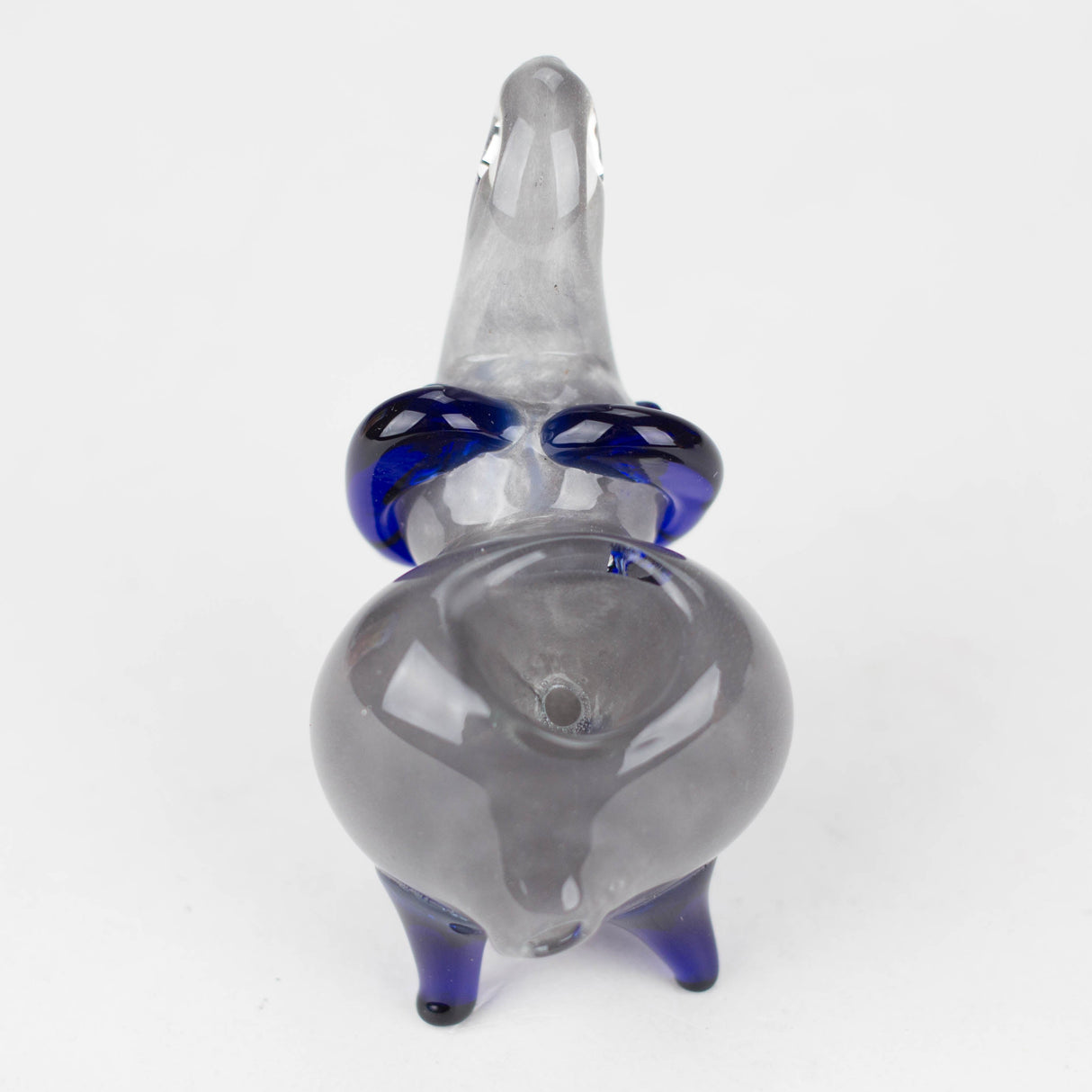 4.5” Assorted elephant Soft glass hand pipe Jar of 8 Glass Pipe Bongzie Smokes