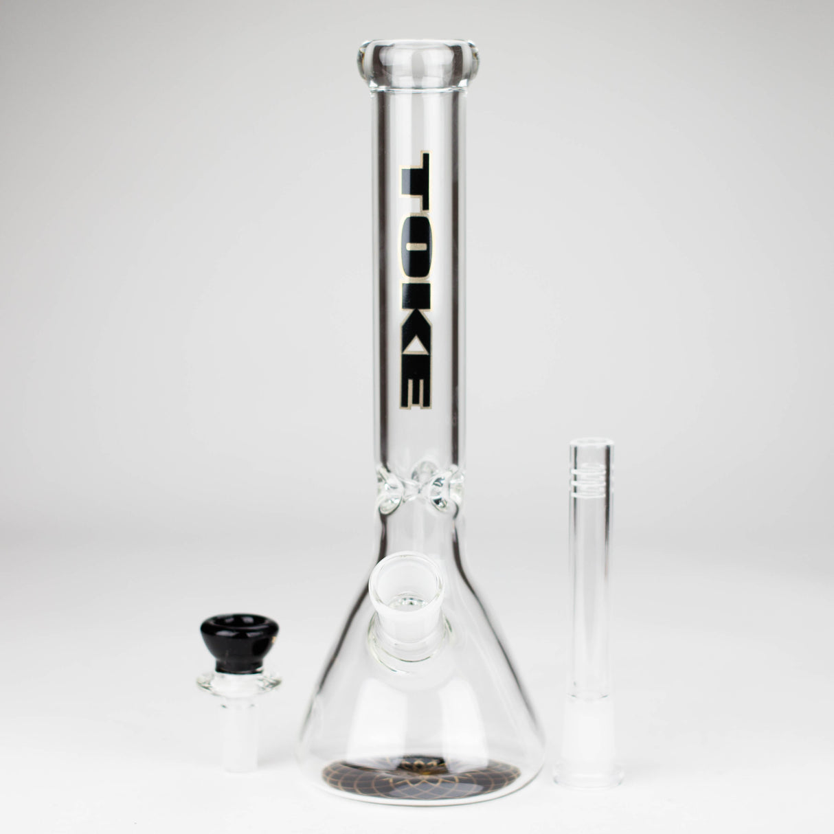 TOKE | 10" Beaker glass water bong Glass Bong Smoking Cat Distribution