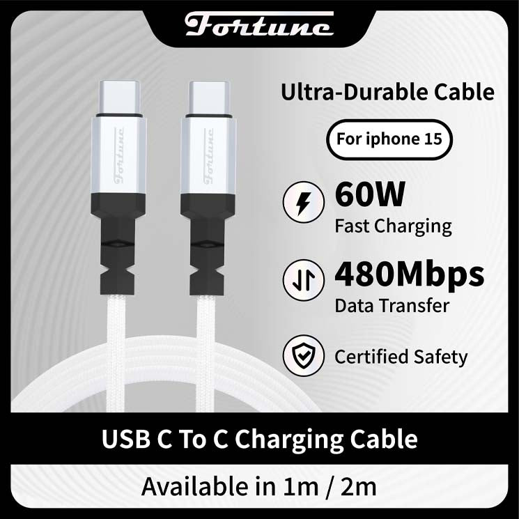 Fortune Type C-Type C Fast Charging Cable Charging Cable · Accessory Fortune 2M